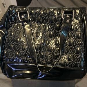 Elegant Black Quilted Women's Bag - Leather- Great Condition!!